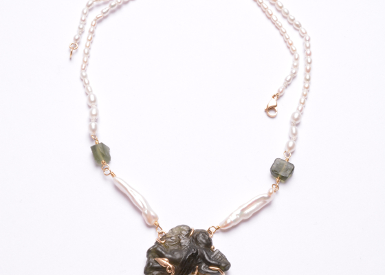 Náhrdelník s andělem - poslem štěstí