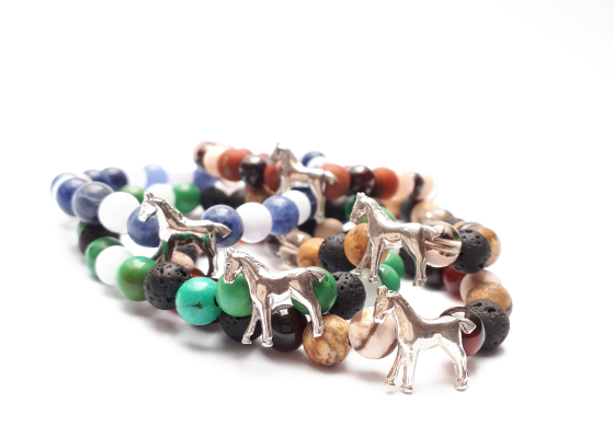 Náramek pro milovníky koní – modrá