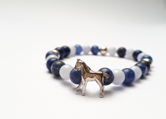 Náramek pro milovníky koní – modrá