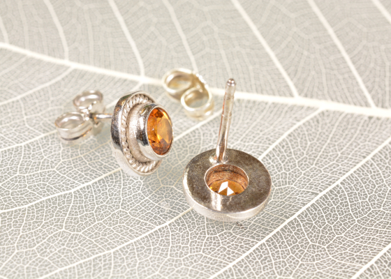 Náušnice - babočka - hesonity