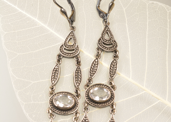 Náušnice – bekyně – křišťály