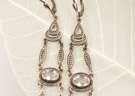 Náušnice – bekyně – křišťály