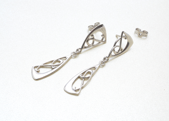 Náušnice – celostříbrné