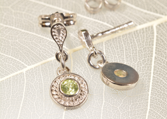 Náušnice - jarnice - olivín