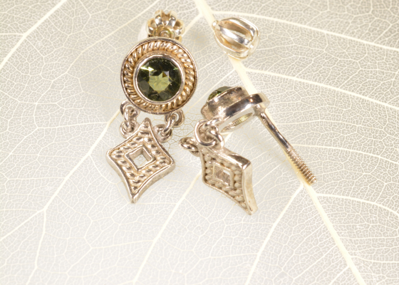 Náušnice - mechovnice - vltavín