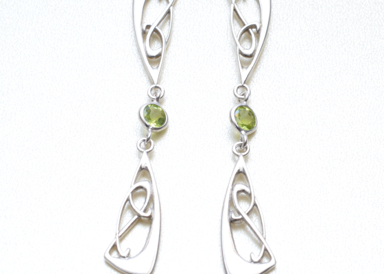 Náušnice – olivíny puzety