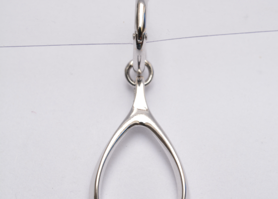 Náušnice pro štěstí - bílé zlato