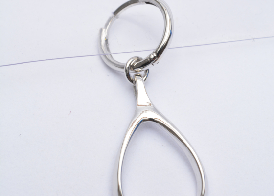 Náušnice pro štěstí - bílé zlato