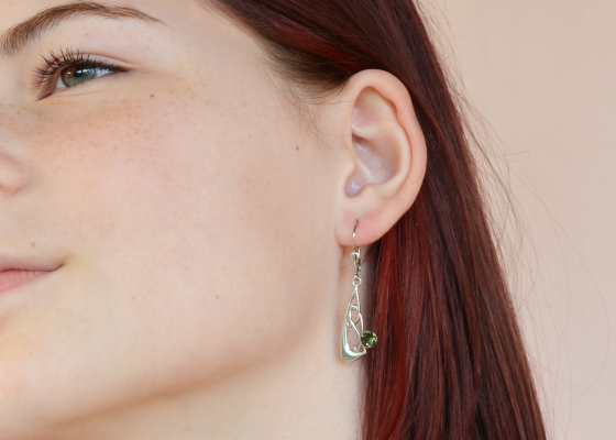 Náušnice – vltavíny