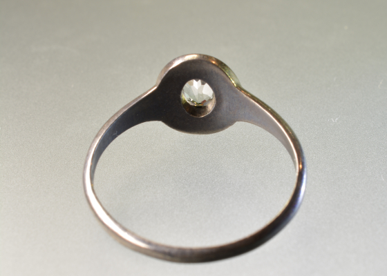 Prsten - modrásek - topaz