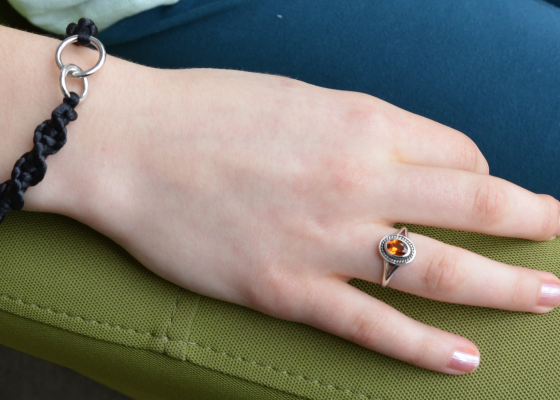 Prsten - ohniváček - hesonit