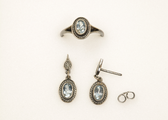 Souprava - modrásek - topaz