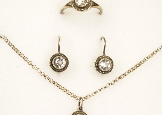 Souprava - přástevník - křišťál