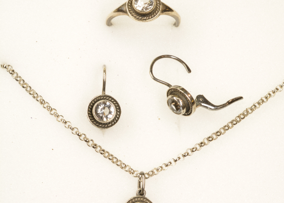 Souprava - přástevník - křišťál