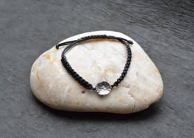 Náramek shamballa černý