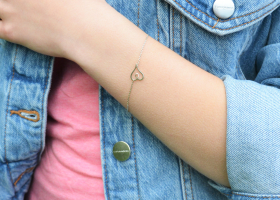 Náramek- srdce lásky