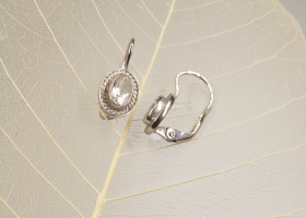 Náušnice - bělásci - křišťál