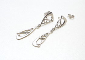 Náušnice – celostříbrné