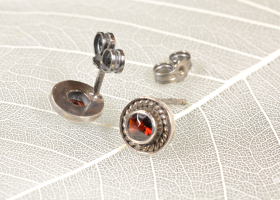 Náušnice – sklepnice - granáty