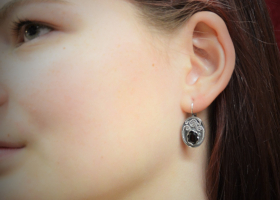 Náušnice – smyslnost – granáty almandiny