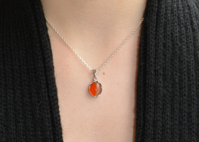 Přívěsek - ohniváček - karneol